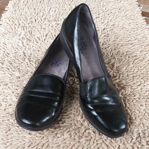 Life Stride Memory Foam Isabelle Wedge Shoes Black